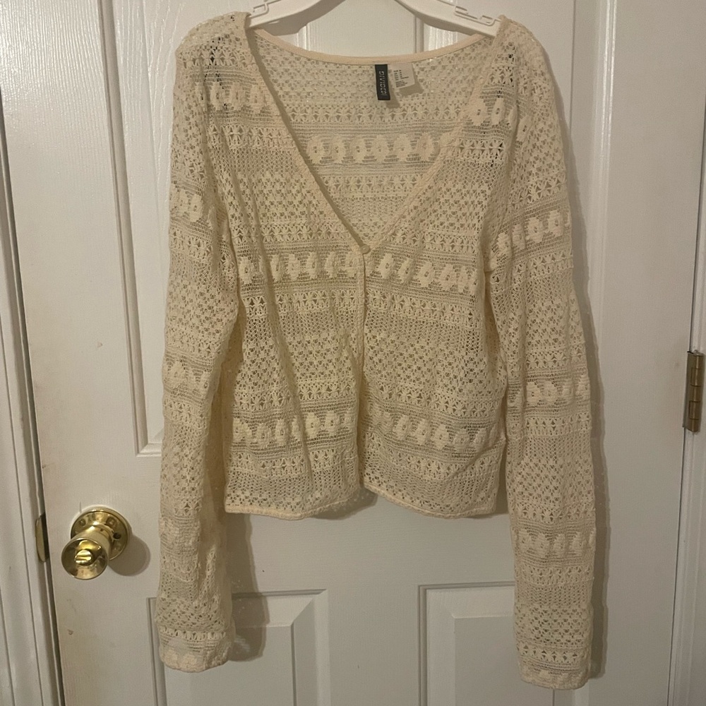 H&M Crochet-Look Cardigan